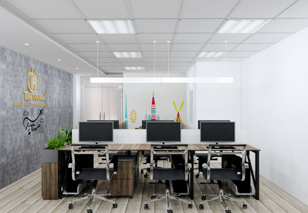 Thiết kế văn phòng xanh hiện đại tràn đầy năng lượng